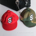 Keychains de forme de chapeau personnalisé avec logo